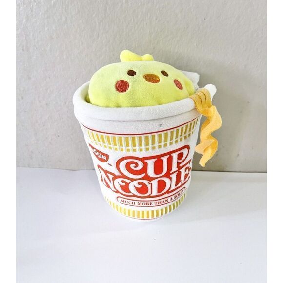 Anirollz x Nissin Cup Noodles Mochi Soft Squishy Mini Plush Keychain baby chick - Picture 1 of 4